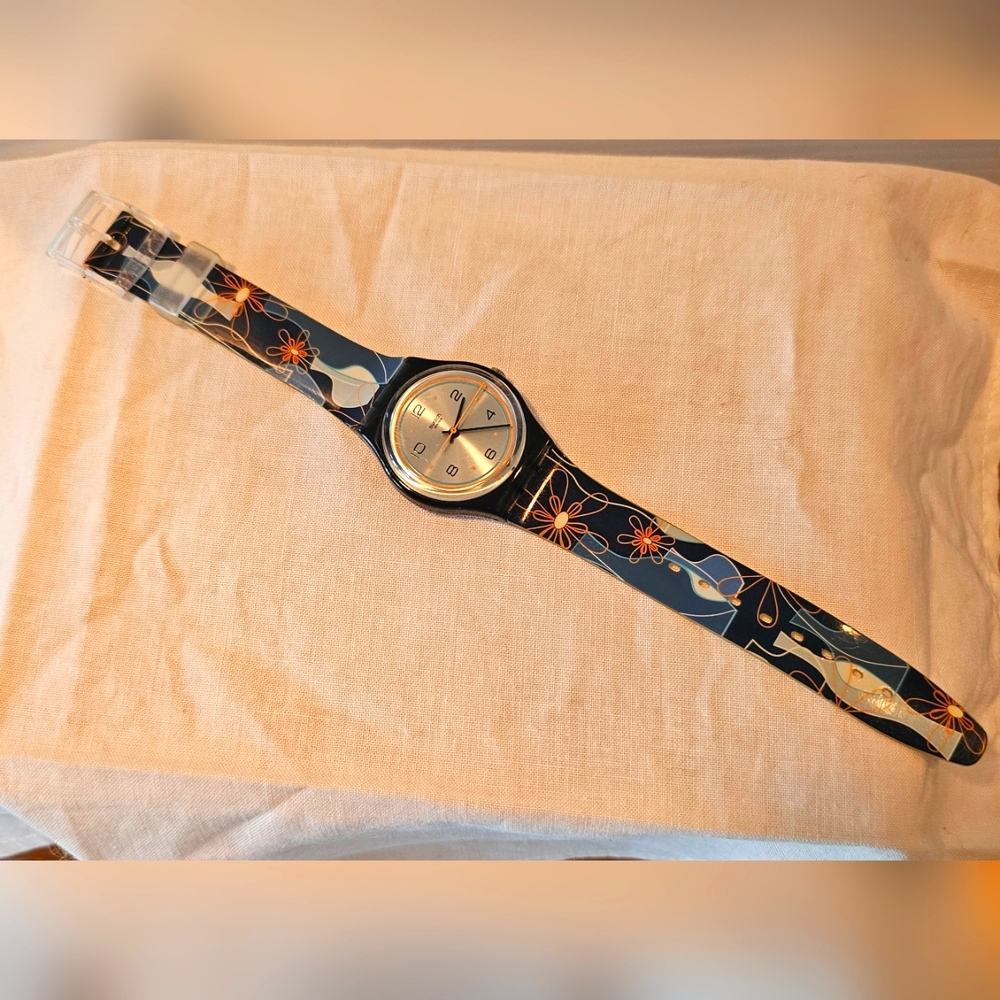 Swatch Watch VINTAGE RARE Jardin D'Hiver GS117 Exc Running
